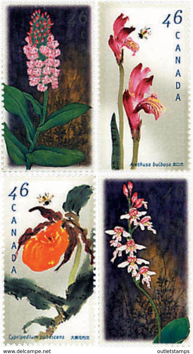 Ref. 82294 * NEW *  - CANADA . 1999. CANADIAN ORCHIDS. ORQUIDEAS DEL CANADA - Unused Stamps