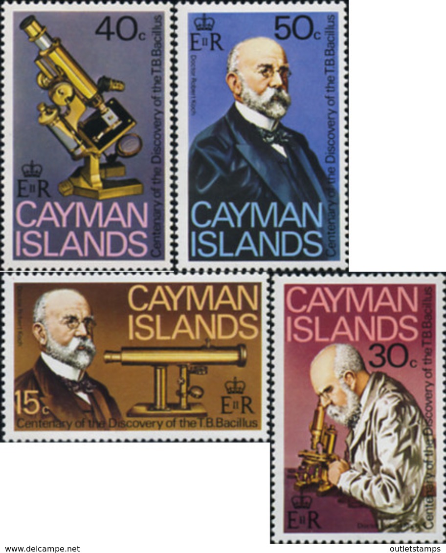 Ref. 178955 * NEW *  - CAYMAN Islands . 1982. 100th ANNIVERSARY OF THE DISCOVERY OF TUBERCOLOSIS BACILLUS BY ROBERT KOCH - Kaaiman Eilanden