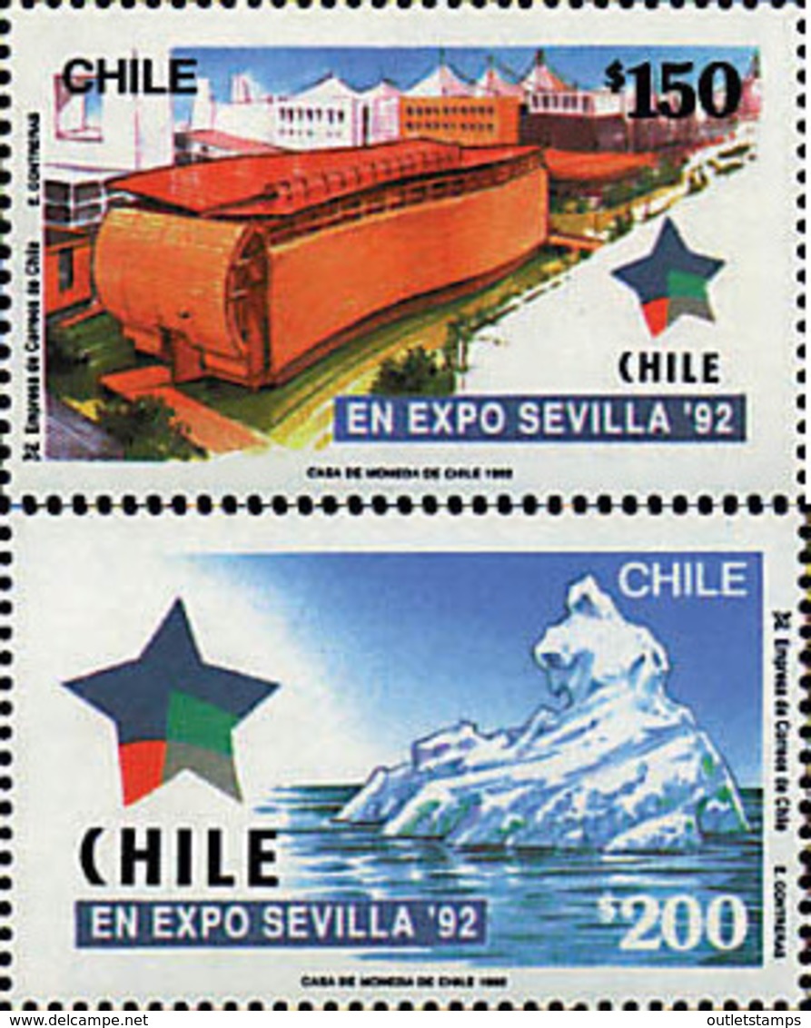 Ref. 50447 * NEW *  - CHILE . 1992. EXPO 92. SEVILLA UNIVERSAL EXHIBITION. EXPO 92. EXPOSICION UNIVERSAL DE SEVILLA - Chile