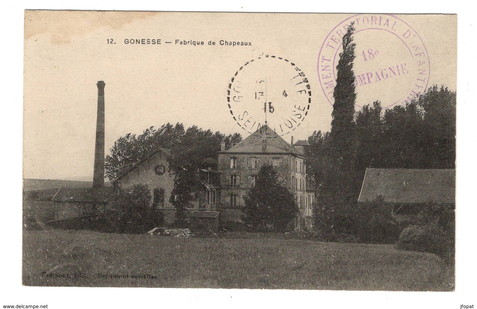 95 VAL D'OISE - GONESSE Fabrique De Chapeaux - Garges Les Gonesses