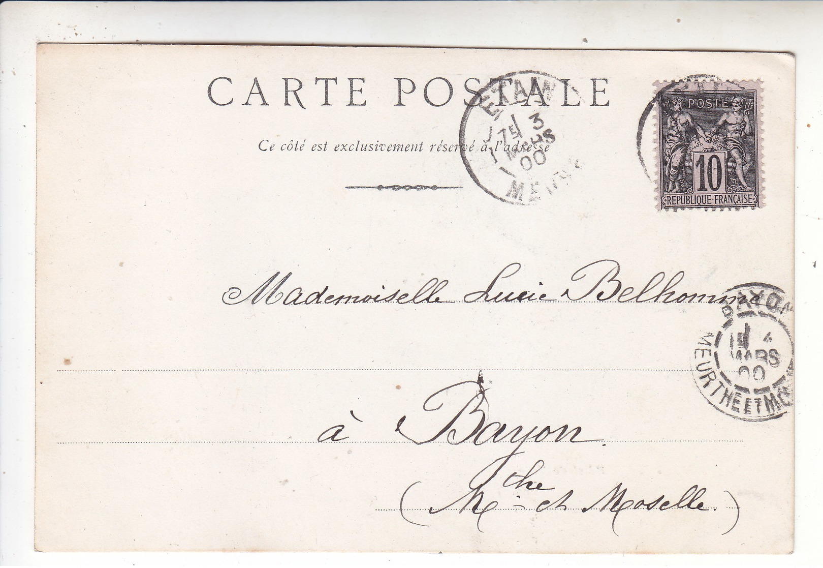 SP- 55 -  ETAIN - Hôtel De Ville - Precurseur - Timbre - Cachet - 1900 - - Etain