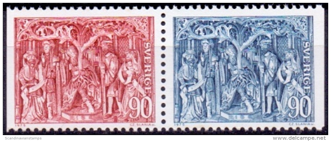 ZWEDEN 1975 Kerkelijke Kunst Paar 947+48 PF-MNH - Neufs