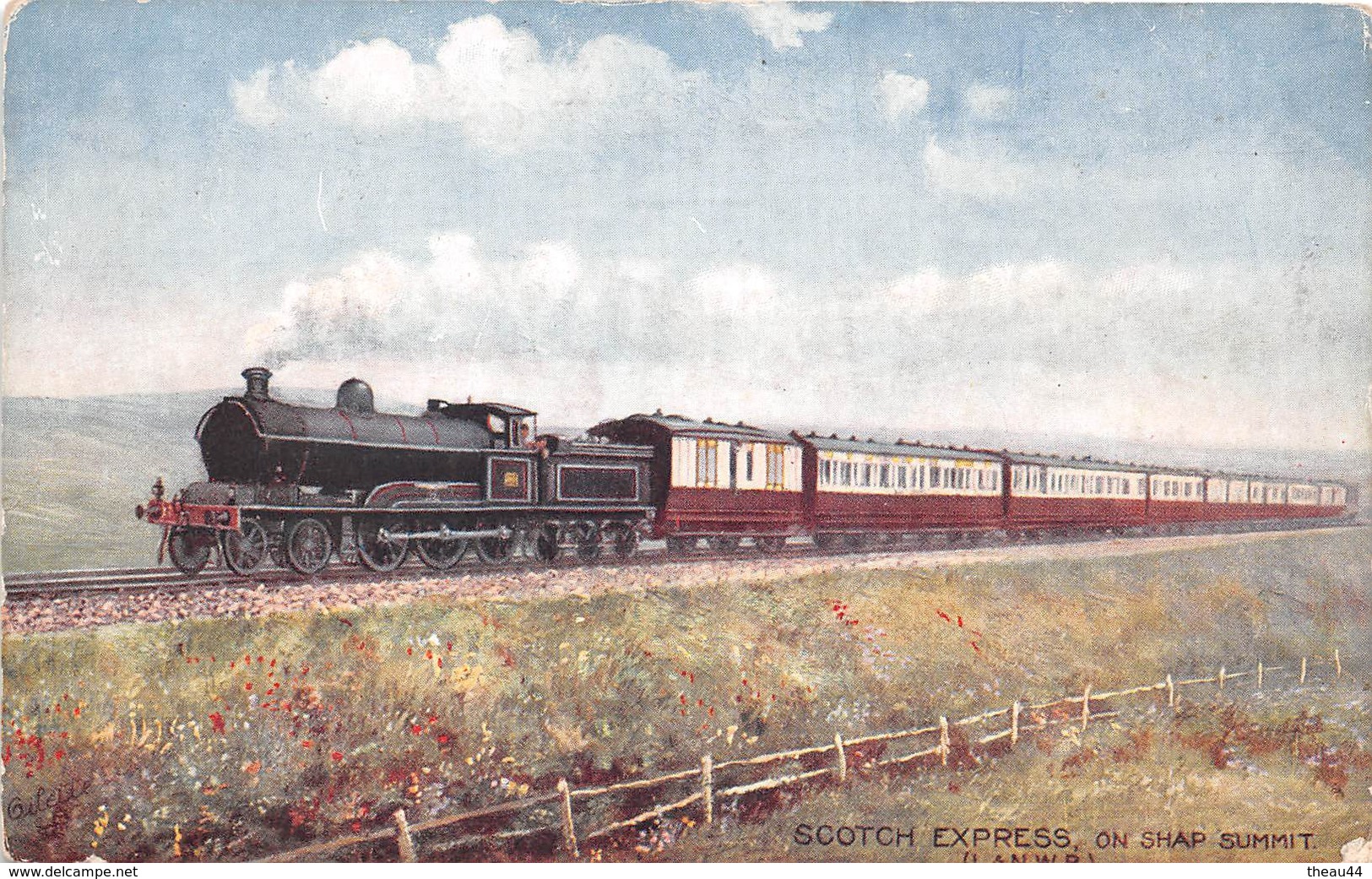 ¤¤  -   Les Locomotives  -  Chemins De Fer  -   Machine   -  Train  -  Scotch Express On Shap Summit   -   ¤¤ - Materiale