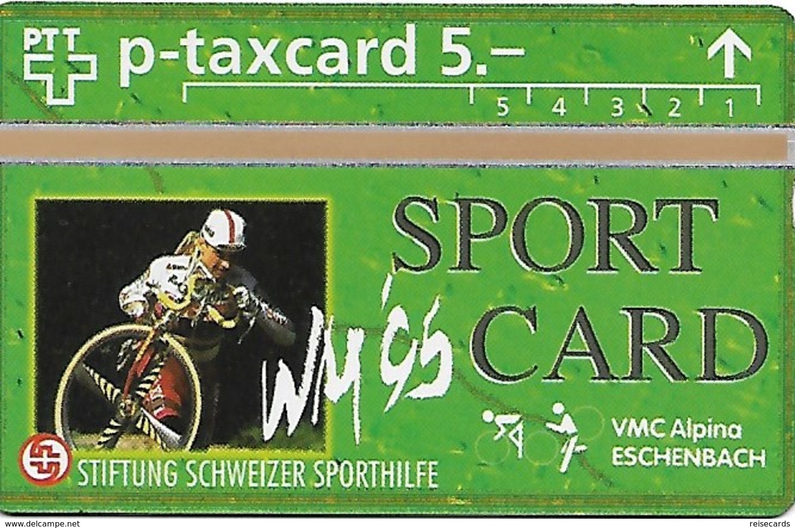 PTT-p: KP-93/56O 408L Stiftung Schweizer Sporthilfe - Sportcard Radquer WM - Schweiz