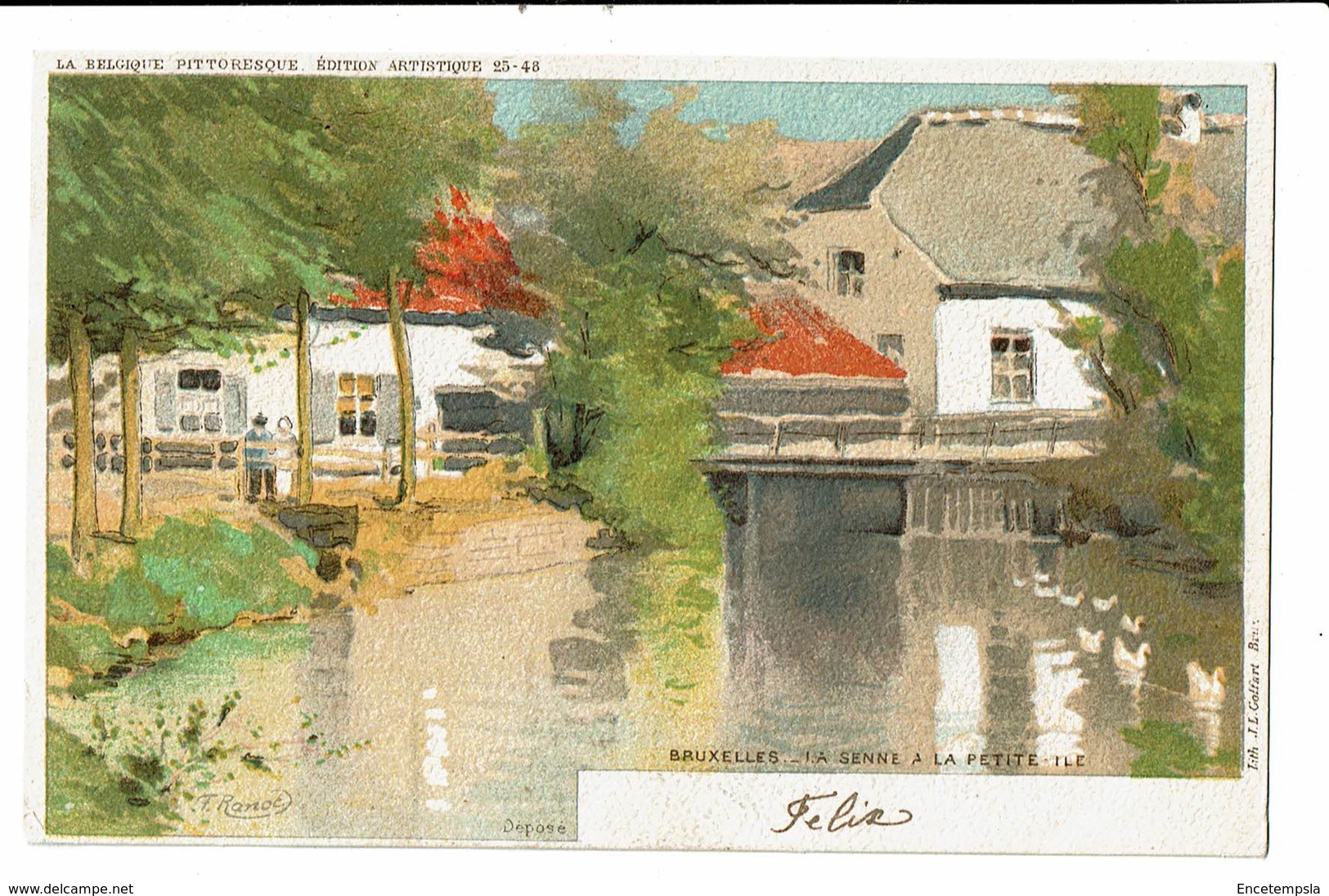 CPA - Carte Postale --Belgique - Bruxelles - La Senne à La Petite Ile   VM1933 - Transport (sea) - Harbour