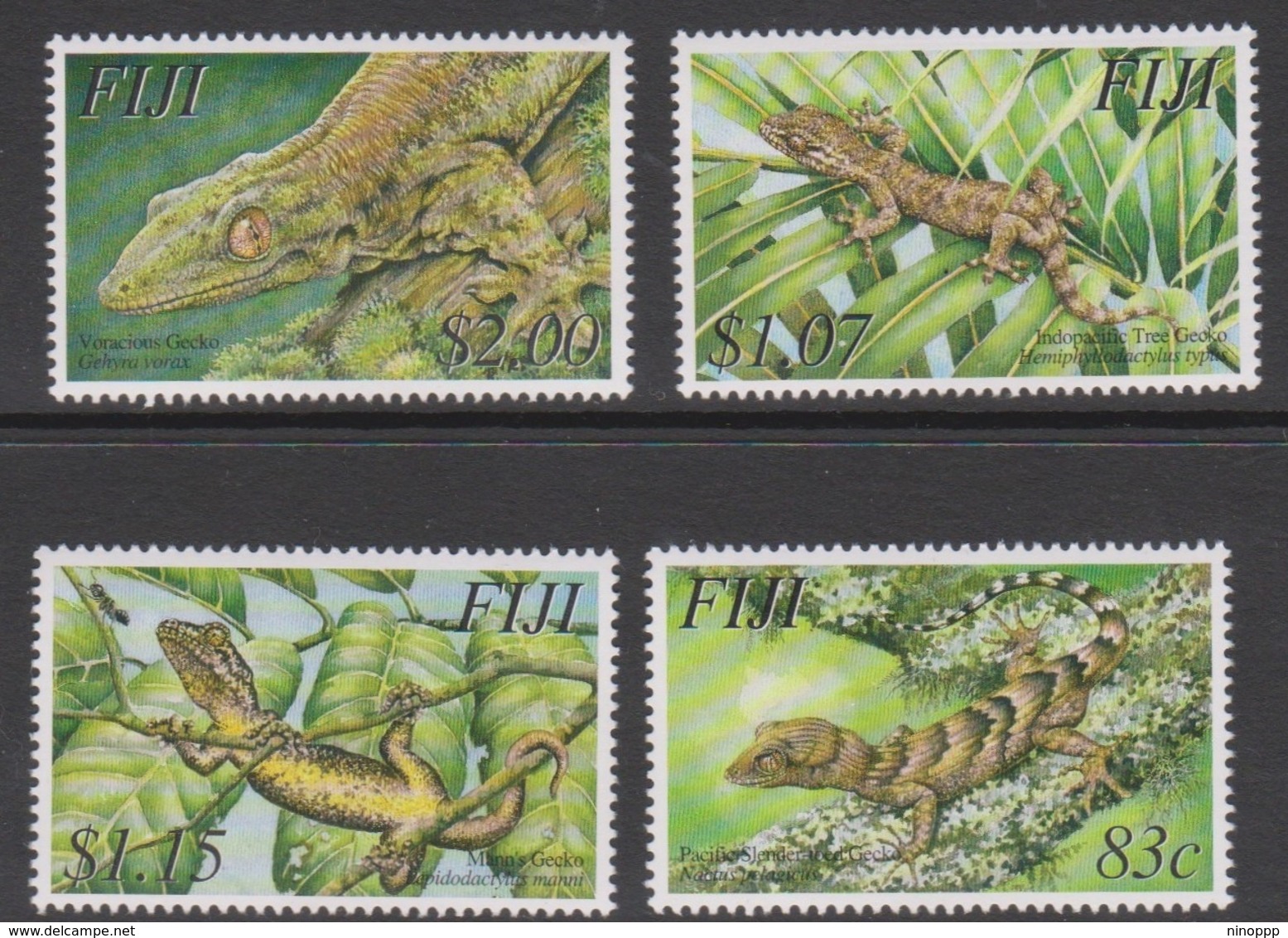 Fiji SG 1204-1207 2003 Geckos, Mint Never Hinged - Fiji (1970-...)