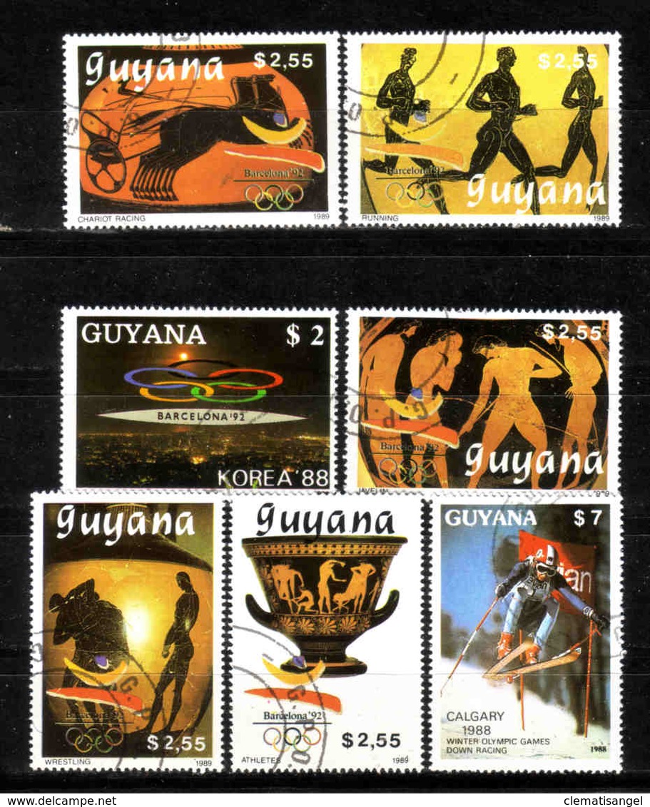 81e * GUYANA * OLYMPISCHE SPIELE * GESTEMPELT ** !! - Sonstige & Ohne Zuordnung