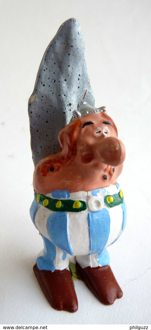 RARE FIGURINE ASTERIX LA HOTTE AUX JOUETS - OBELIX AVEC MENHIR - UDERZO (2) - Astérix & Obélix