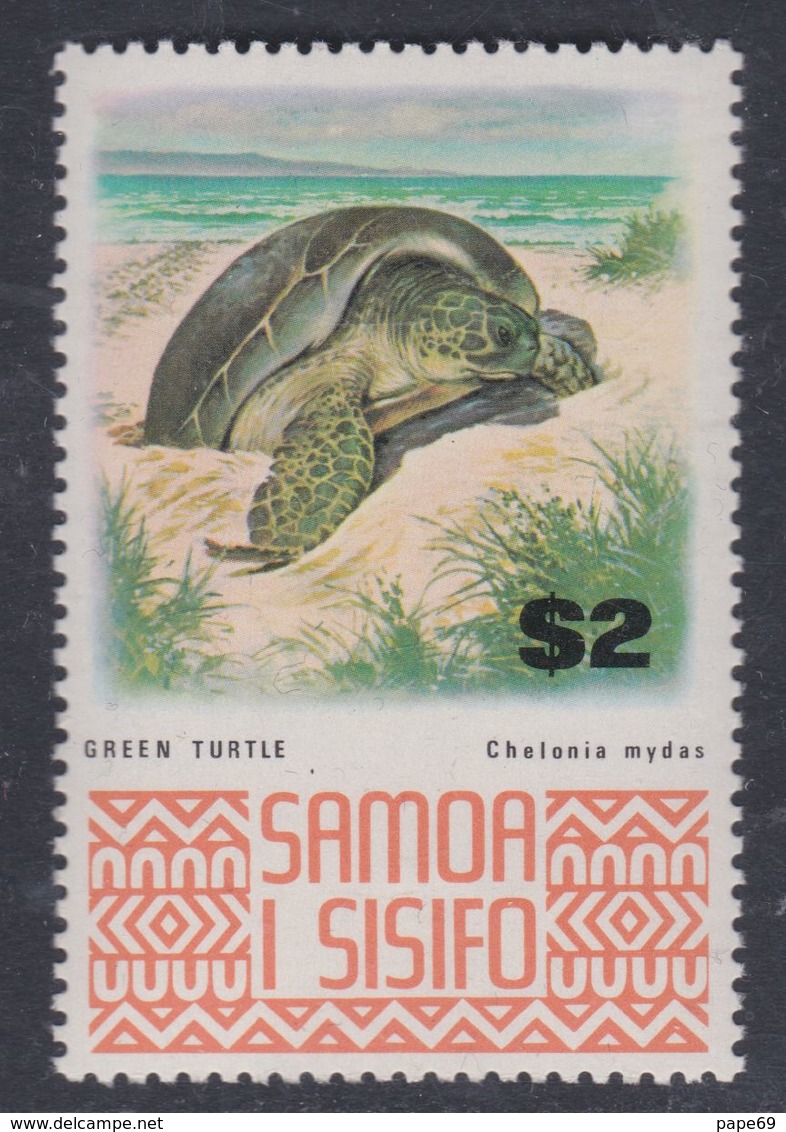 Samoa N° 323 XX Série Courante : Tortue De Mer Sans Charnière, TB - Samoa