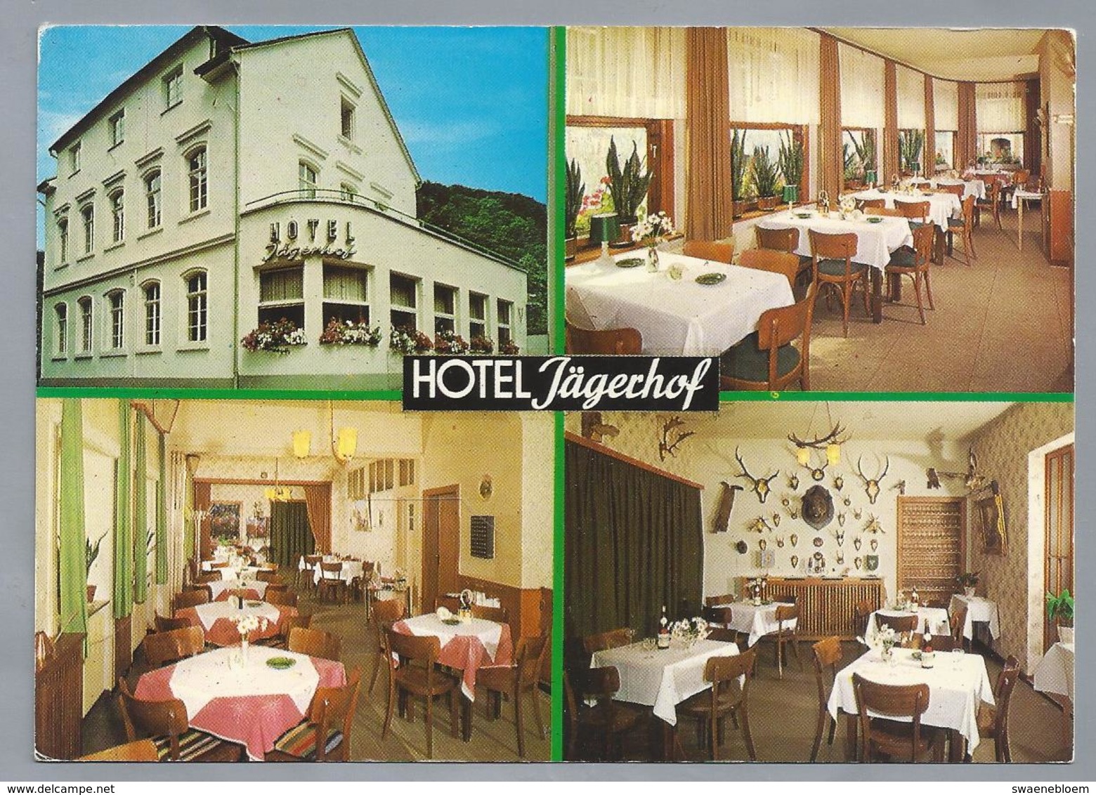 DE.- HOTEL JÄGERHOF. KAMP-BORNHOFEN Am RHEIN. Bes. G. Fedrowitz. - Hotel's & Restaurants