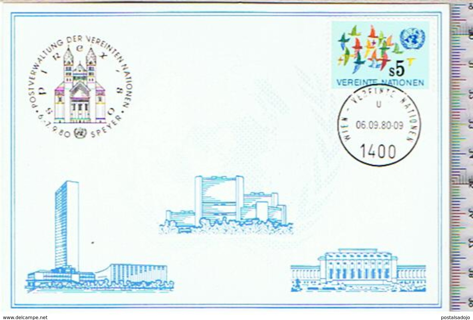 (D 89) UNITED NATIONS WIEN // Y&T 5 // 1980 - Maximumkarten