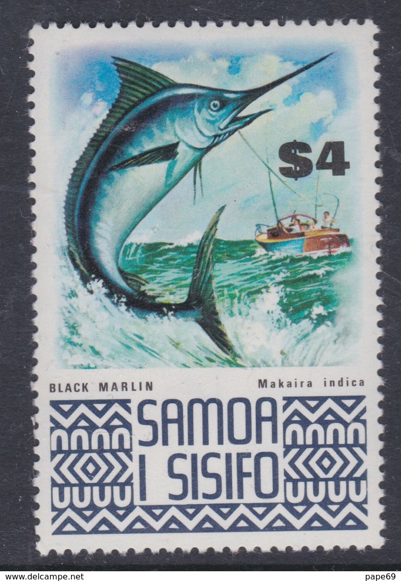 Samoa N° 336 XX Série Courante : Poisson : Espadon Sans Charnière, TB - Samoa