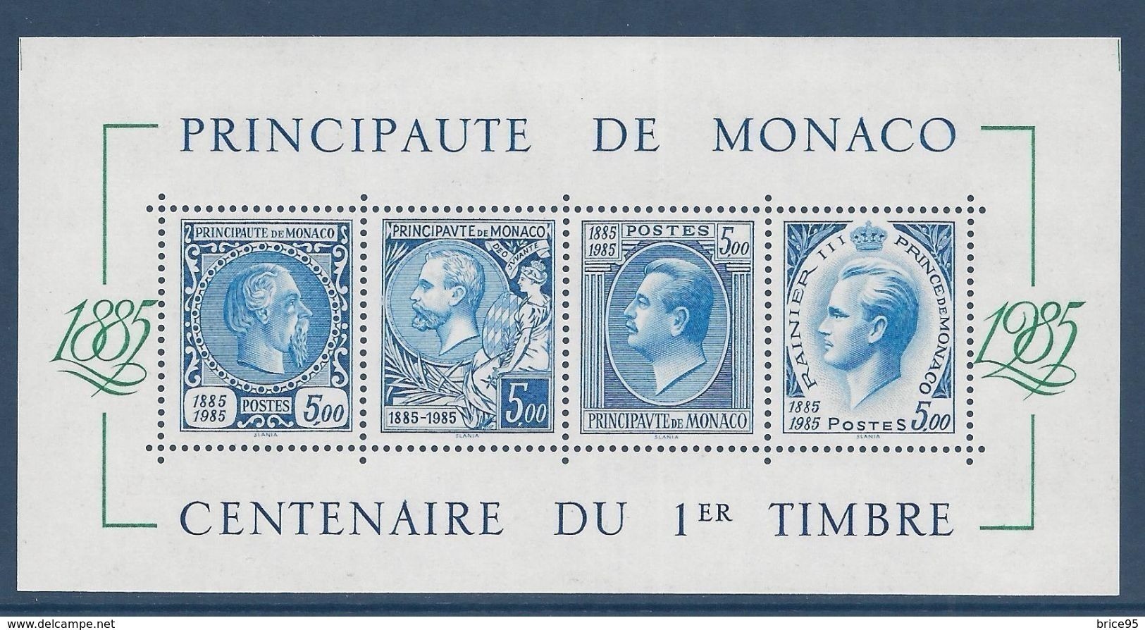 Monaco - Bloc YT N° 33 - Neuf Sans Charnière - 1985 - Blocks & Kleinbögen