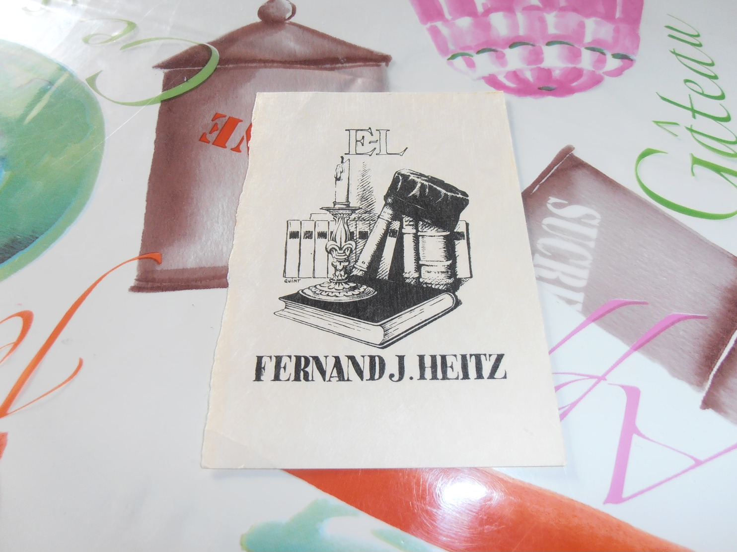 Ex Libris  E-L Fernand J. Heitz - Ex-libris