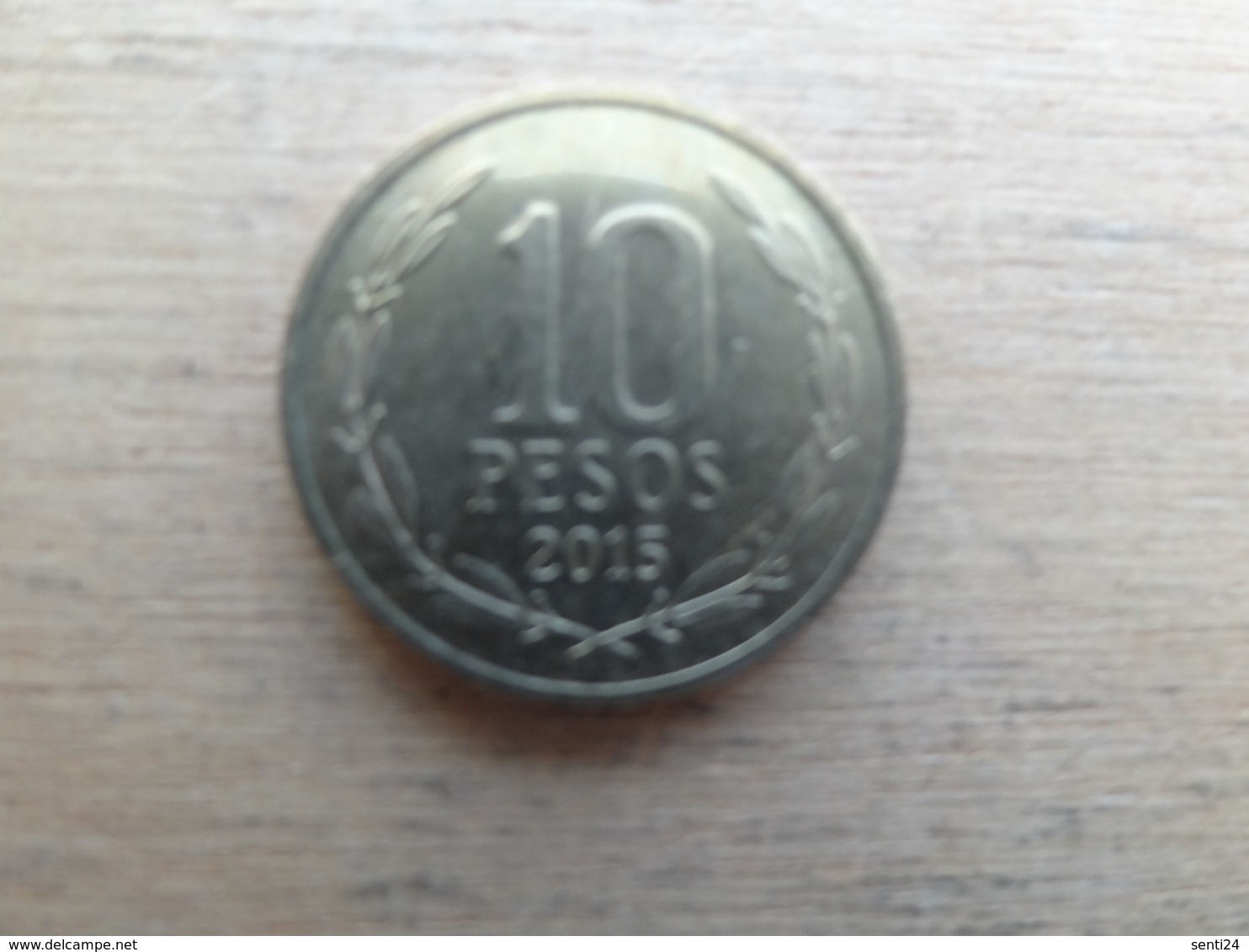 Chili  10  Pesos  2015  Km !!! - Chili