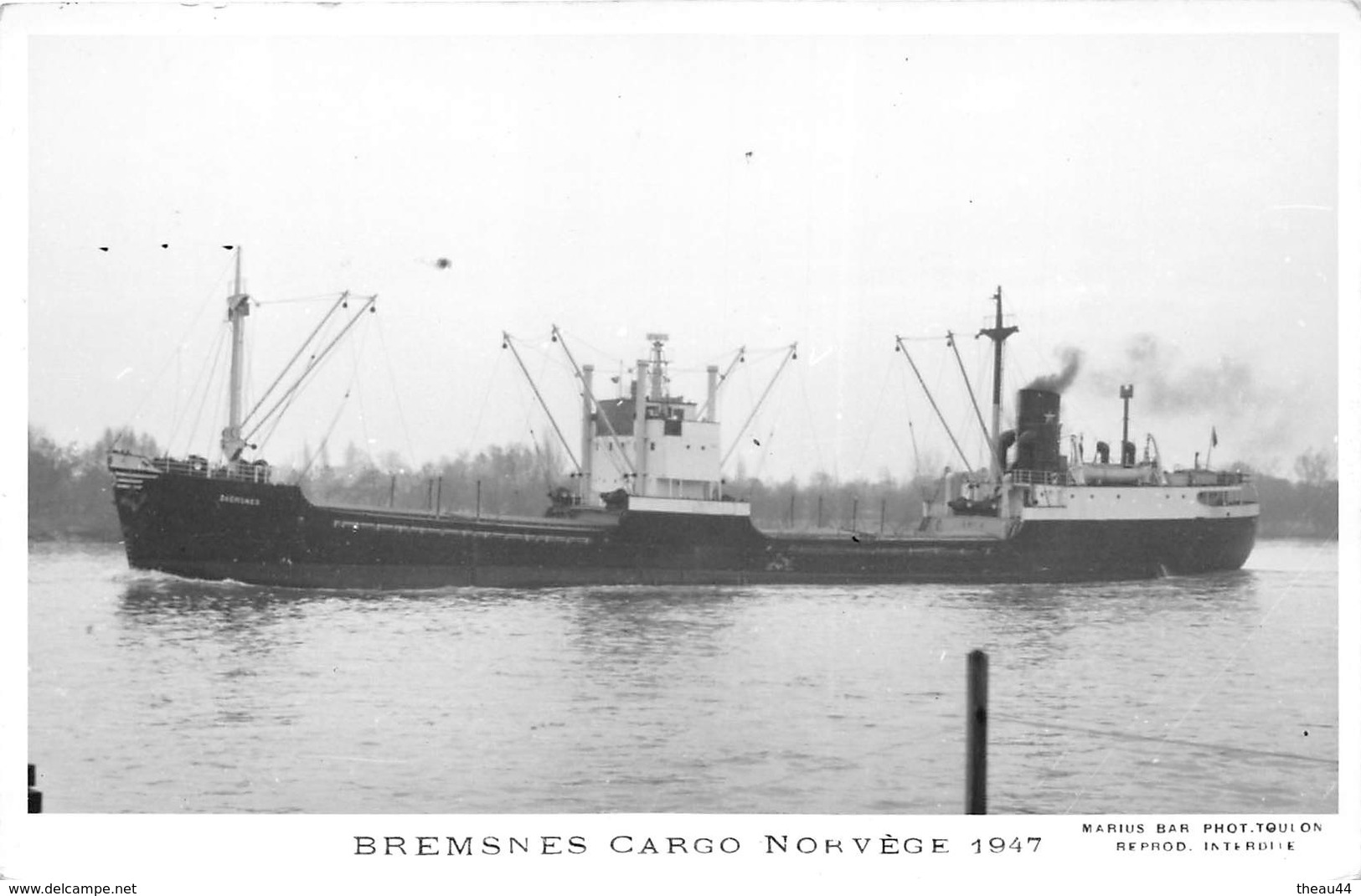 ¤¤  -   Carte-Photo Du Bateau De Commerce " BREMSNES "  -  Cargo       -   ¤¤ - Commerce