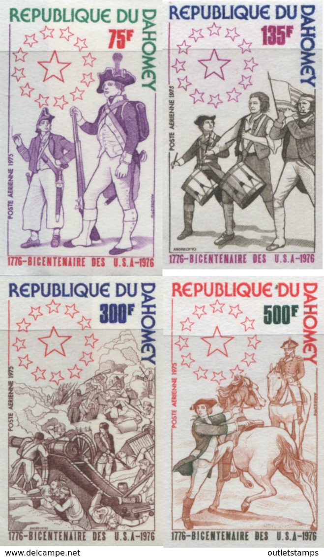 Ref. 193782 * NEW *  - DAHOMEY . 1975. BICENTENARY OF THE UNITED STATES. BICENTENARIO DE LOS ESTADOS UNIDOS - Benin – Dahomey (1960-...)