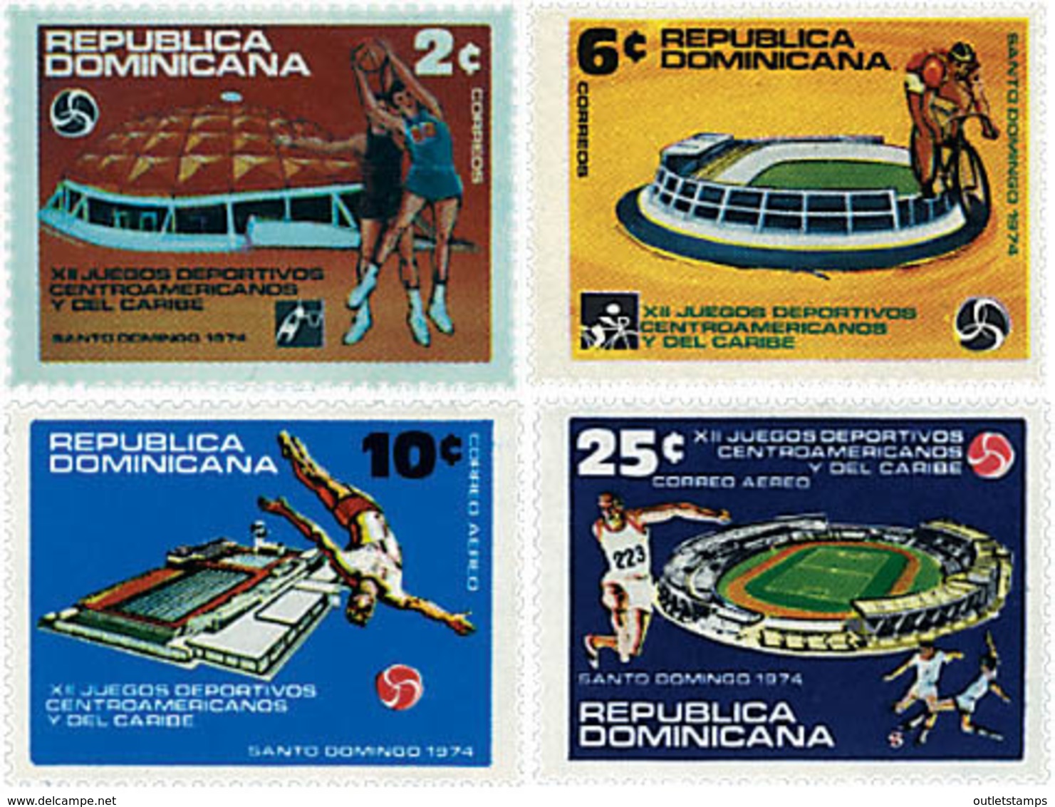 Ref. 54803 * NEW *  - DOMINICANA . 1974. 12th CENTRAL AMERICAN AND CARIBBEAN GAMES. 12 JUEGOS CENTROAMERICANOS Y DEL CAR - República Dominicana