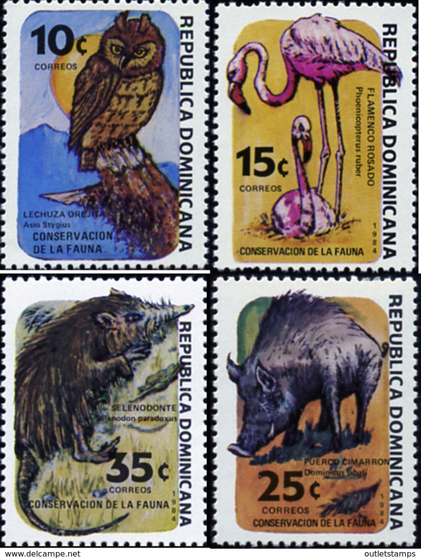 Ref. 33404 * NEW *  - DOMINICANA . 1984. PRESERVATION OF FAUNA. PRESERVACION DE LA FAUNA - República Dominicana