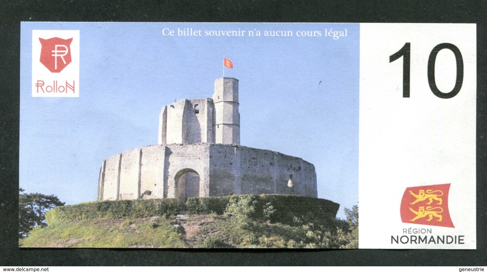 Billet Fantaisie Normandie - Edition Privé "Spécimen 10 Rollon / Tapisserie Bayeux / Gisors / 2018" - Specimen