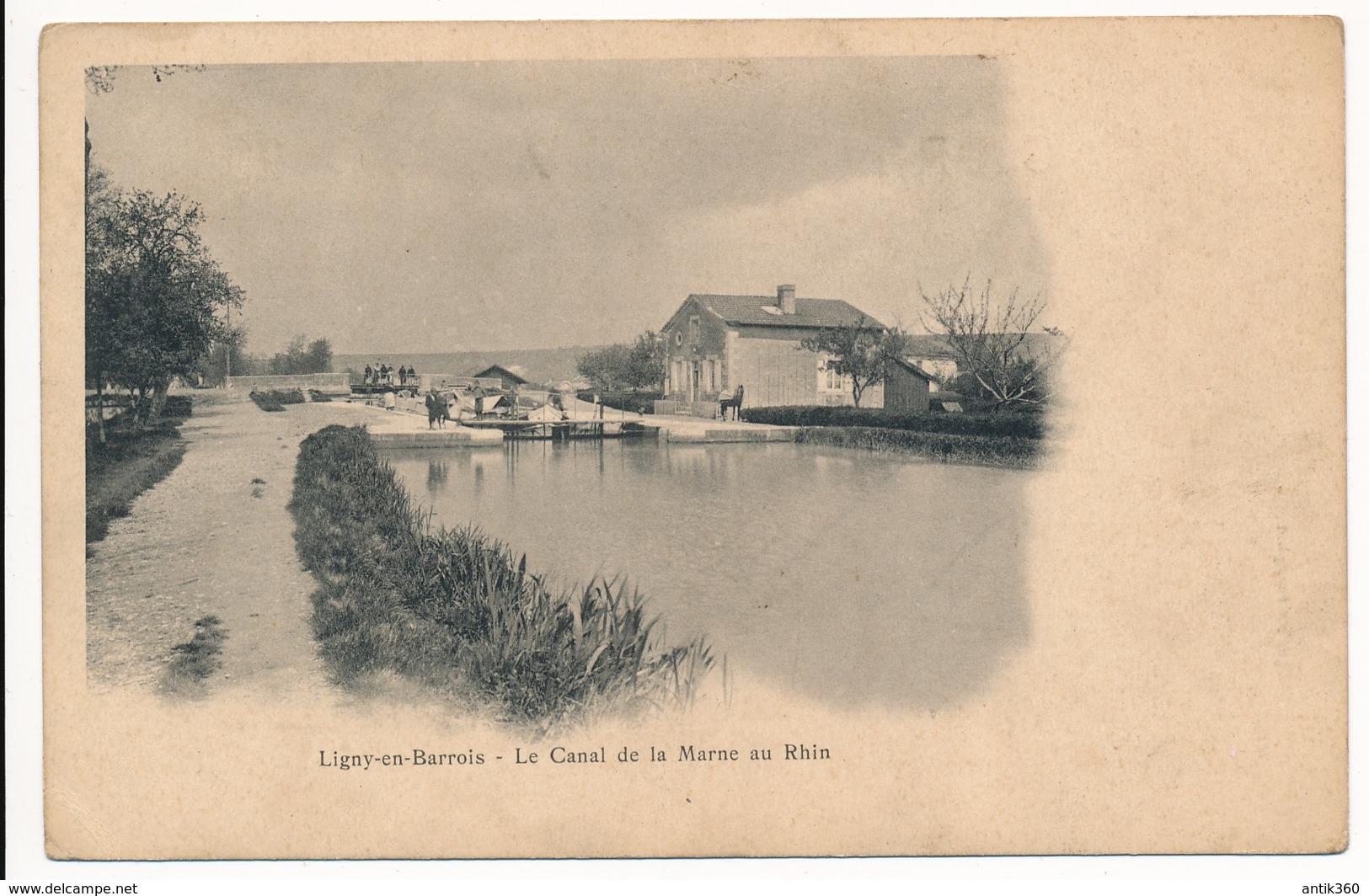 CPA 55 LIGNY EN BARROIS Le Canal De La Marne Au Rhin Ecluse - Ligny En Barrois