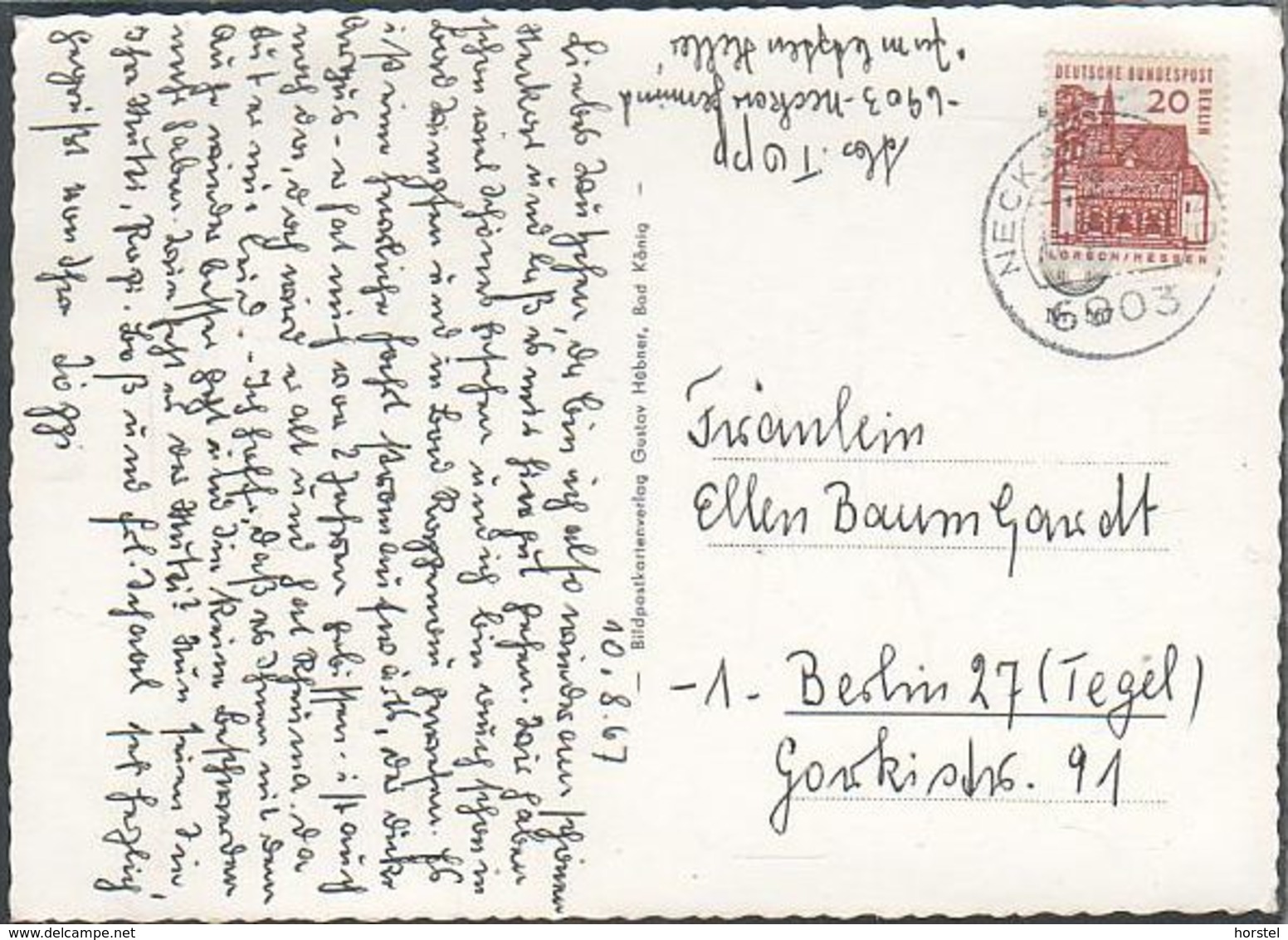 D-69151 Neckargemünd - Alte Ansichten - Lastkahn  (60er Jahre) Nice Stamp - Neckargemuend