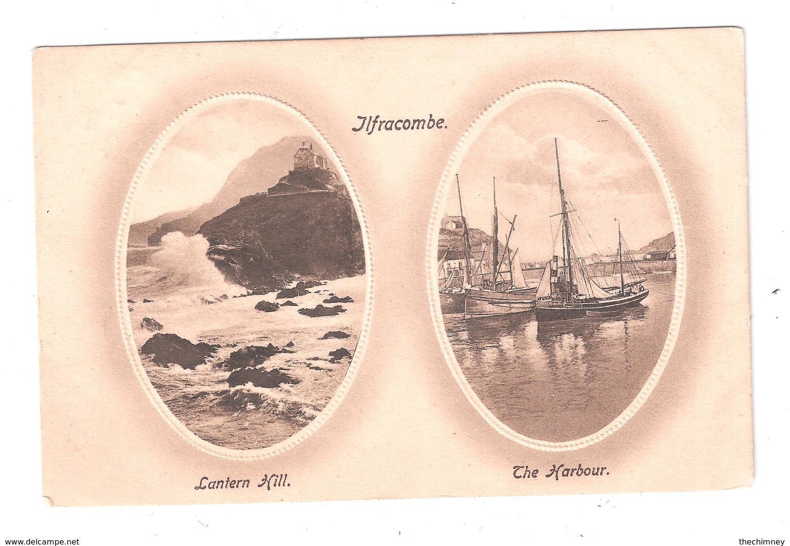 ILFRACOMBE LANTERN HILL & THE HARBOUR DEVON USED 1910 WITH A  STAMP - Ilfracombe