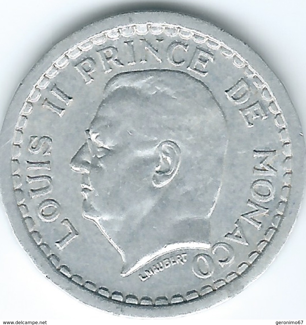 Monaco - Louis II - Undated (1943) - 1 Franc - KM120 - 1922-1949 Louis II