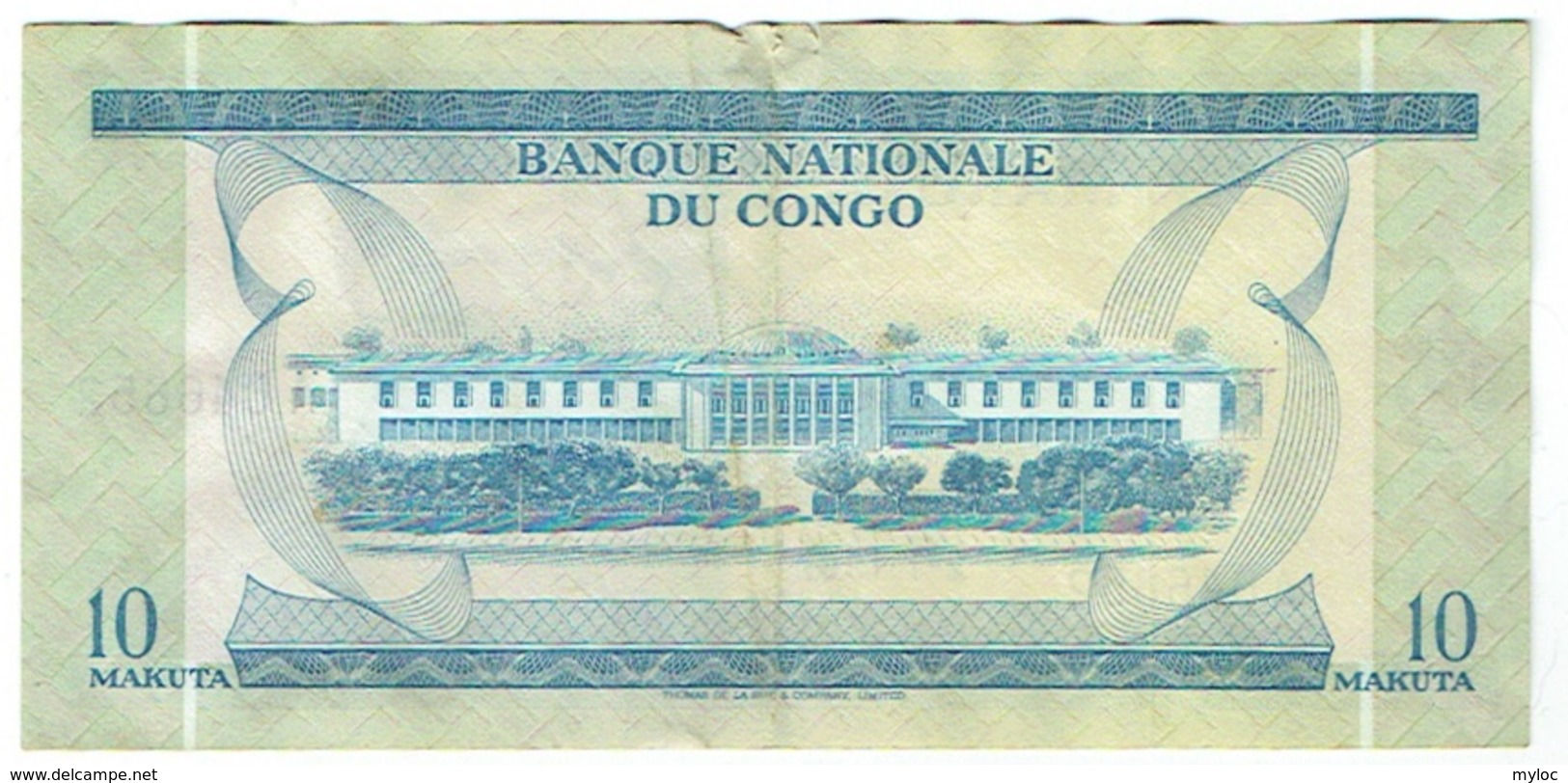 Billet. Banque Du Congo. 10 Makuta. 2-1-1967. - République Démocratique Du Congo & Zaïre