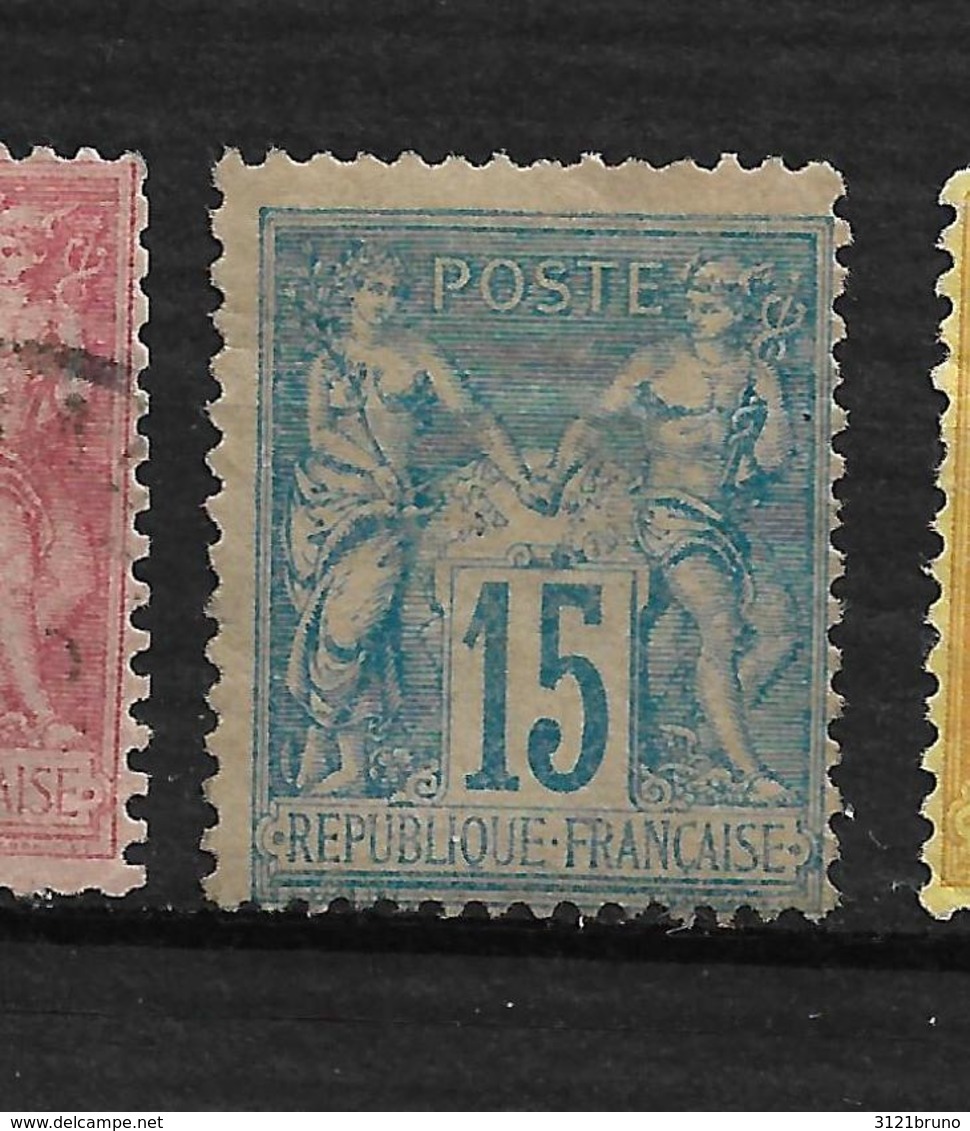 BON SAGE N 90 Neuf * 15C Rose  , Pas Aminci Côte 20€ - 1876-1898 Sage (Type II)