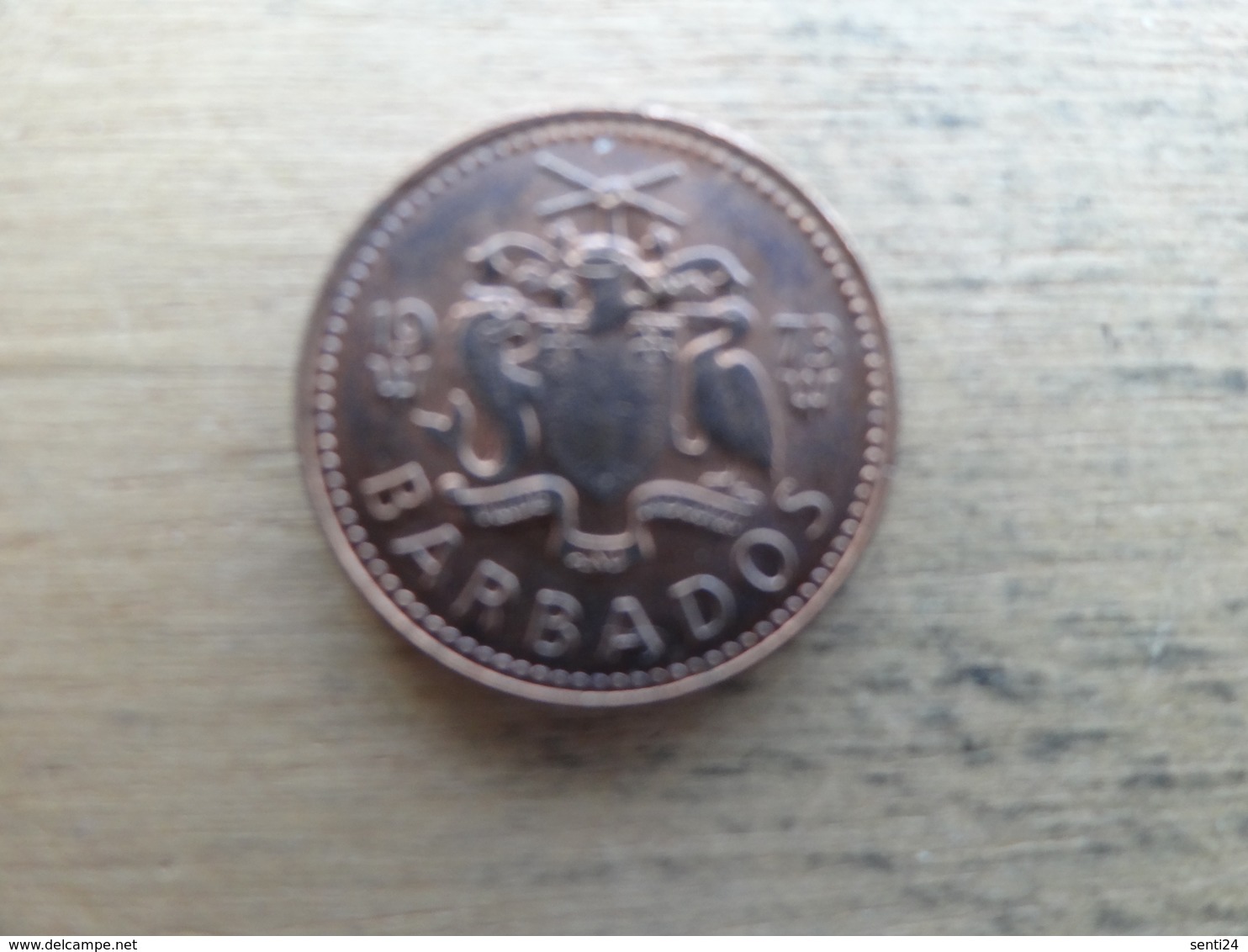 Barbades  1  Cent  1973  Km 10 - Barbades