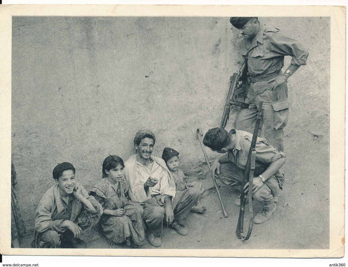 CPA ALGERIE Propagande Française Lot De 5 Cartes Guerre D'Algérie - Scenes