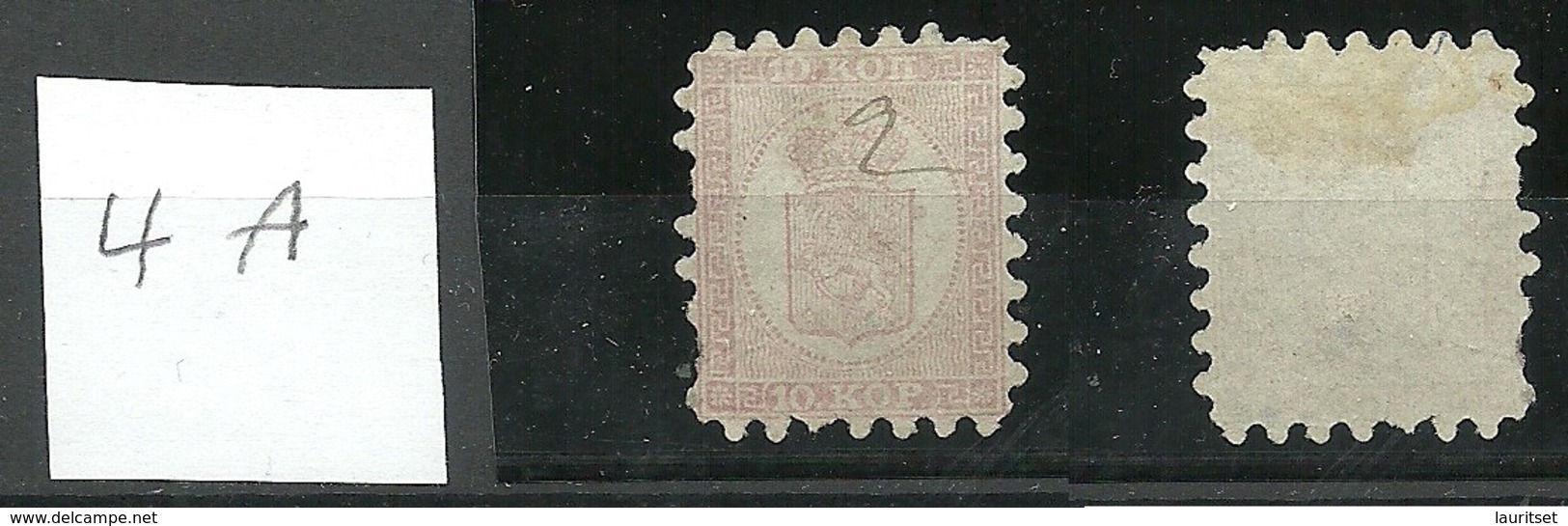 FINLAND FINNLAND 1860 Michel 4 A O - Gebraucht