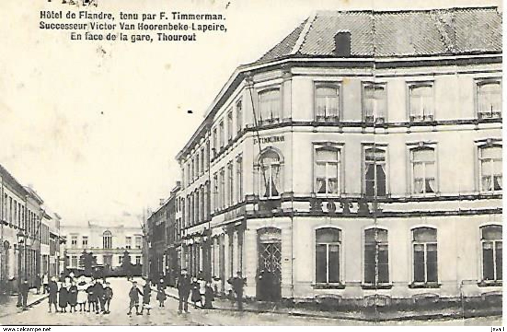 CPA /PK /  AK  -  THOUROUT  Hôtel De Flandre En Face De La Gare - Torhout