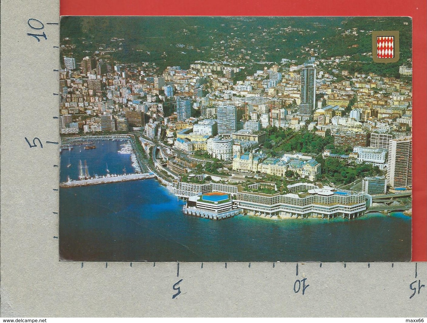 CARTOLINA VG MONACO - Vue Generale - 10 X 15 - ANN. 1985 AQUARIUM DU MUSEE OCEANOGRAPHIQUE - Viste Panoramiche, Panorama