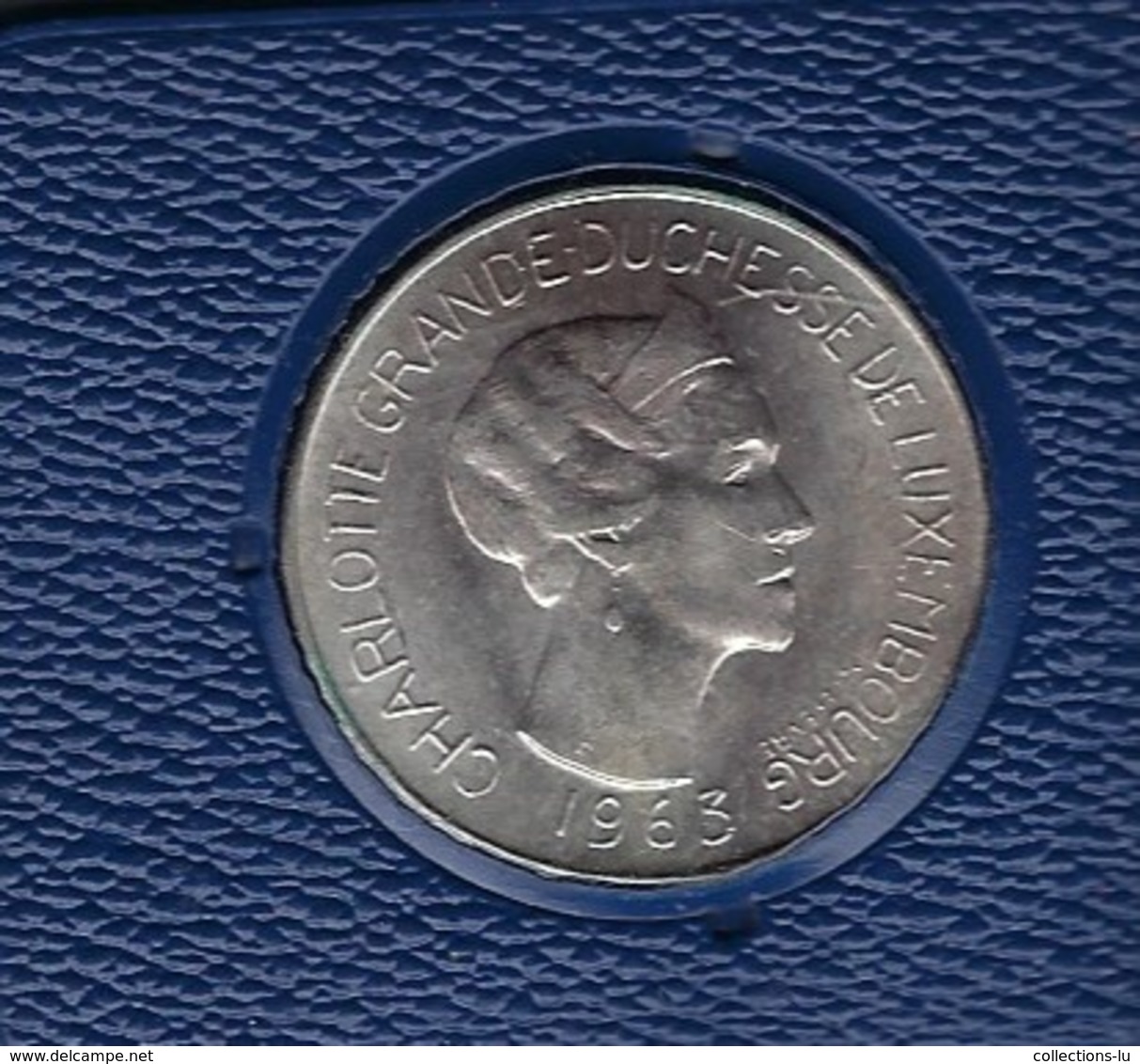 SILBER MÜNZE - CHARLOTTE GRANDE-DUCHESSE DE LUXEMBOURG 1963  100 F - Luxembourg