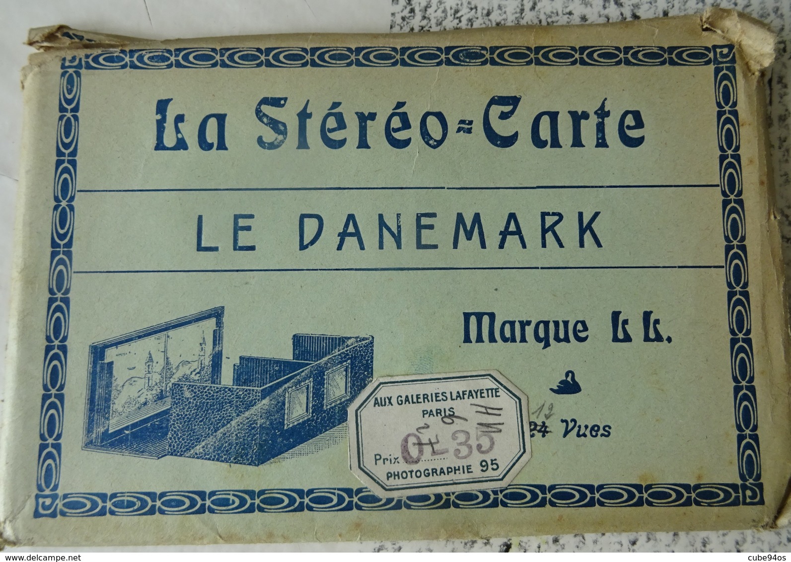 POCHETTE STEREO-CARTE LE DANEMARK 12 VUES . - Danemark