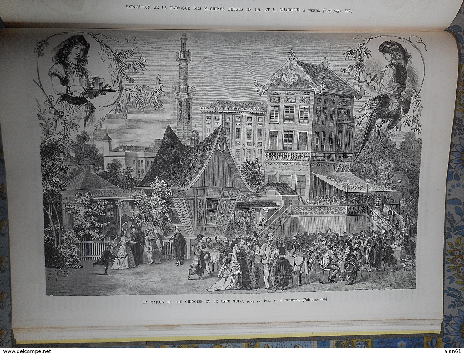 L' EXPOSITION DE VIENNE 1873 RELIURE CHINE CHINA JAPON JAPAN RUSSIE FRANCE ROUMANIE TURQUIE HONGRIE ALLEMAGNE ARTS ETC