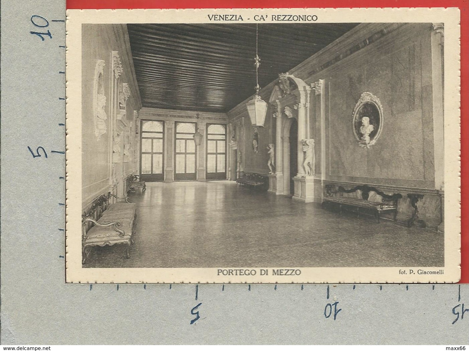 CARTOLINA NV ITALIA - 1936 Mostra Settecento Veneziano A Cà Rezzonico VENEZIA - Portego Di Mezzo - 10 X 15 - Esposizioni