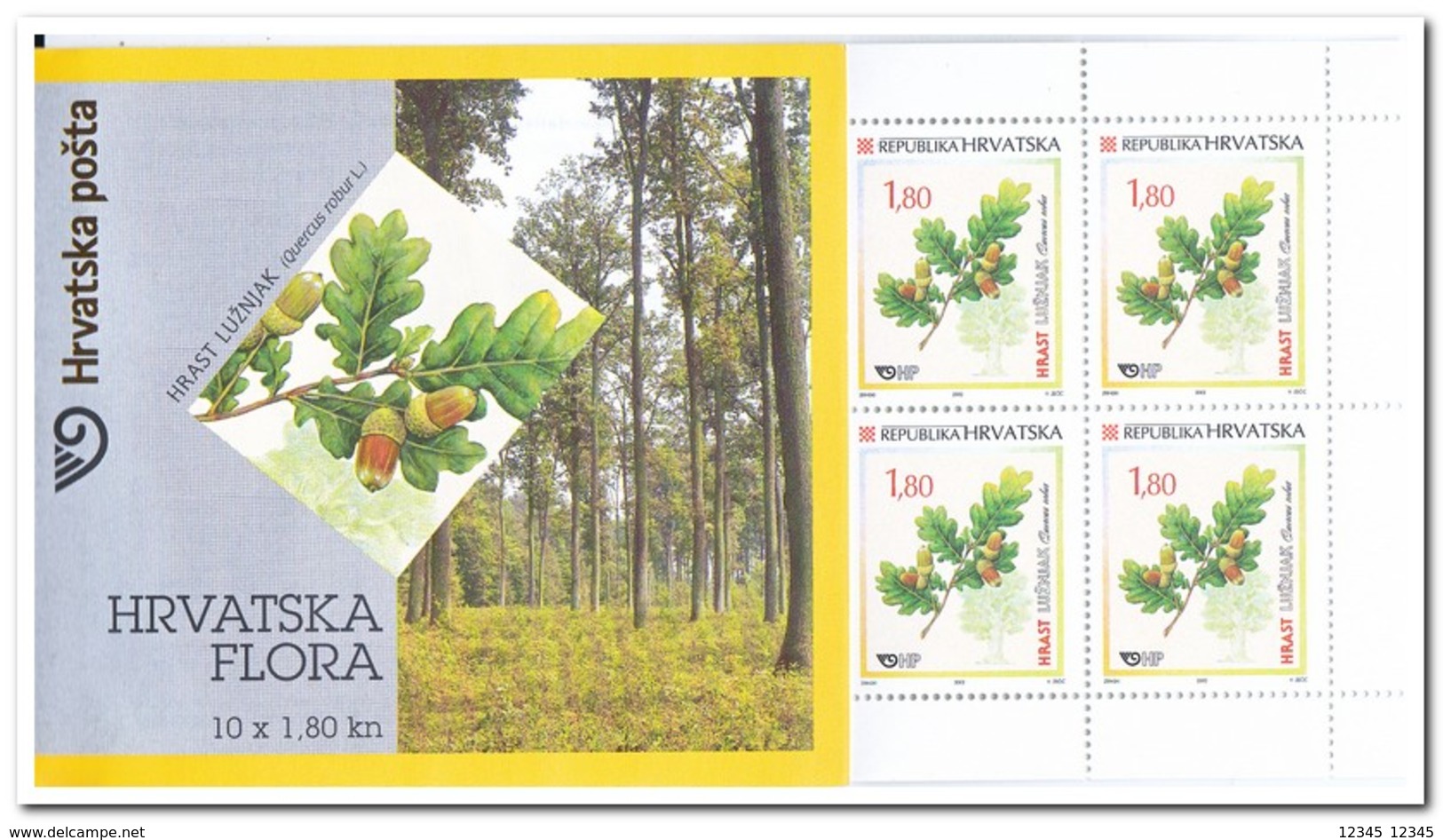 Kroatië 2002, Postfris MNH, Trees, Booklet - Kroatië