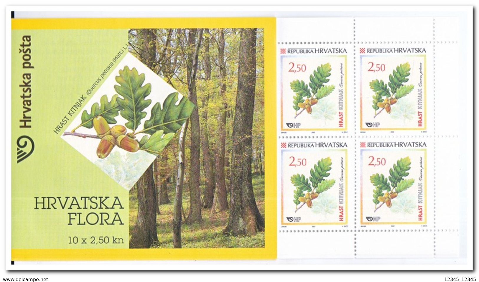 Kroatië 2002, Postfris MNH, Trees, Booklet - Kroatië