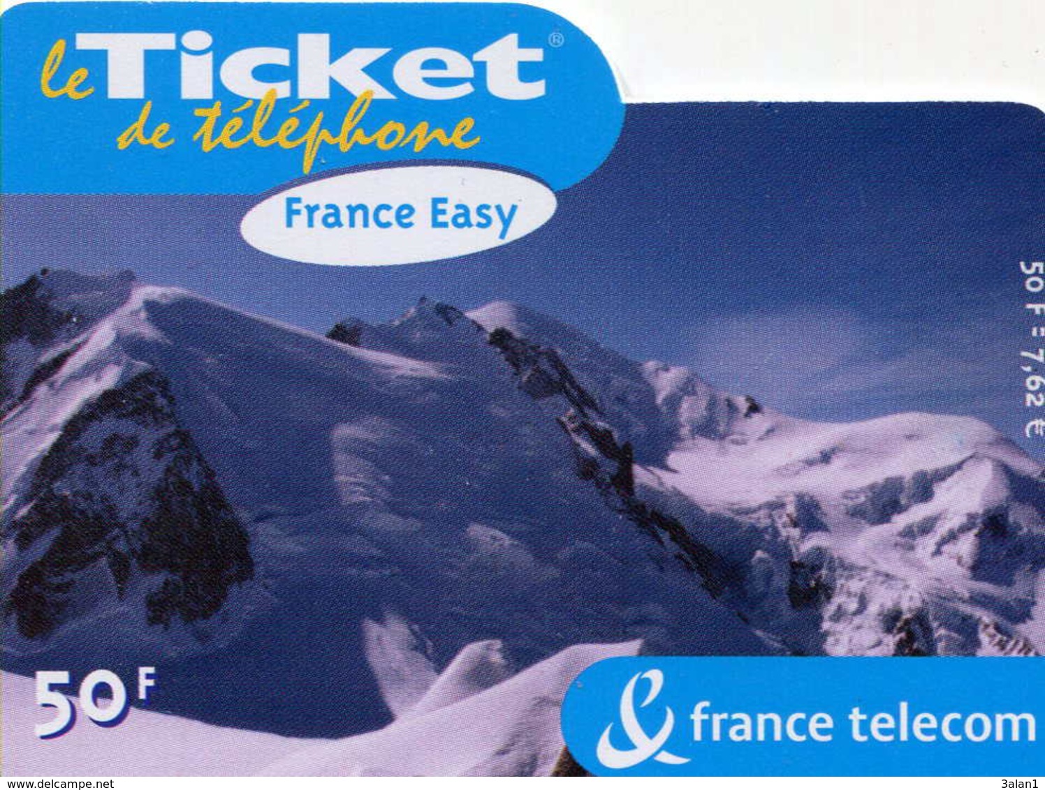 TICKET Téléphone  = Le Mont Blanc - Tickets FT