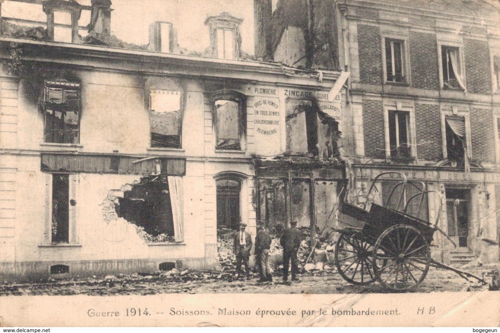 02 SOISSONS Maison Eprouvée Par Les Bombardements - Soissons