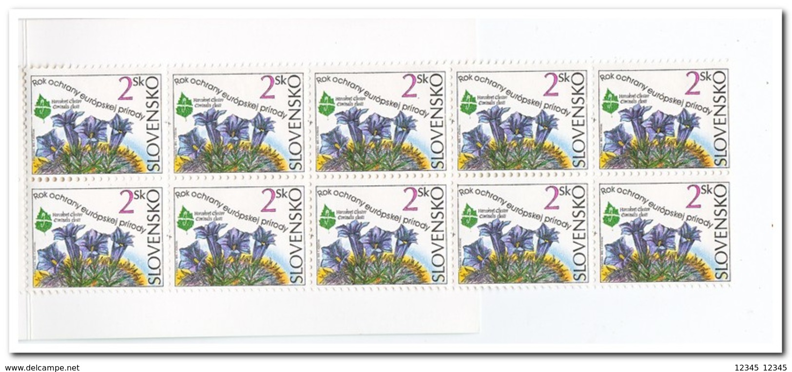 Slowakije 1995, Postfris MNH, Flowers, Booklets - Ongebruikt