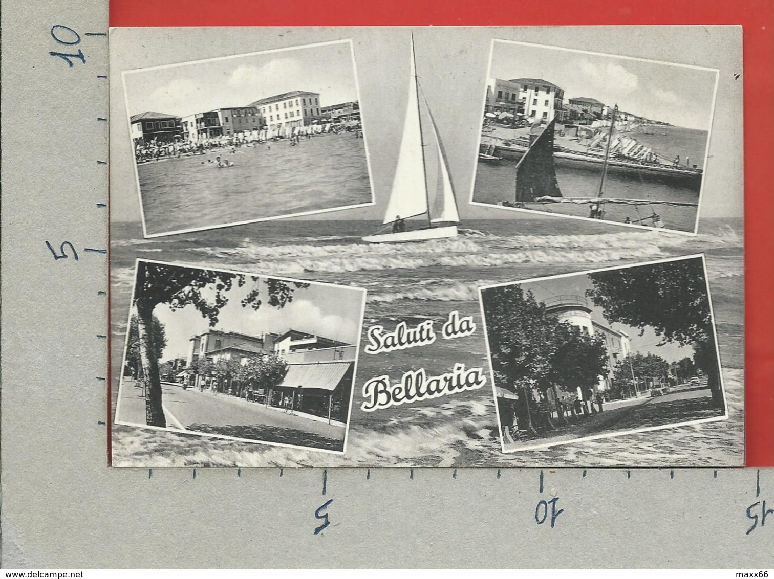 CARTOLINA NV ITALIA - Saluti Da BELLARIA (RN) - Vedutine Multivue - 10 X 15 - Saluti Da.../ Gruss Aus...