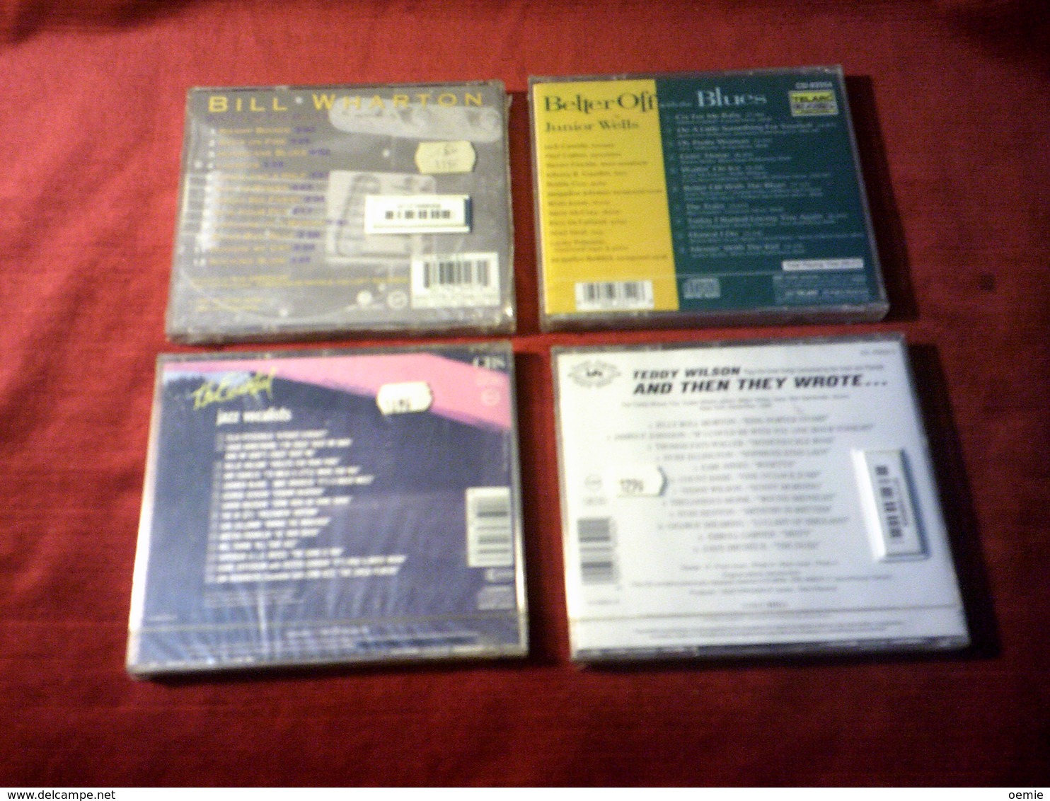 COLLECTION DE 4 CD ALBUM DE JAZZ ° BILL WHARTON + TEDDY WILSON + JUNIORS WELLS + THE ESSENTIAL JAZZ VOCALISTS - Volledige Verzamelingen