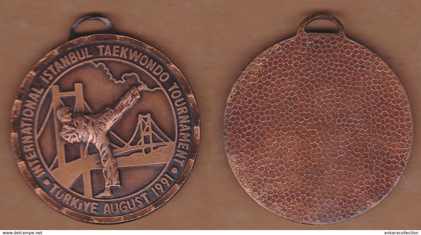 AC - INTERNATIONAL ISTANBUL TAEKWONDO TOURNAMENT AUGUST 1991 TURKEY MEDAL - Martial Arts