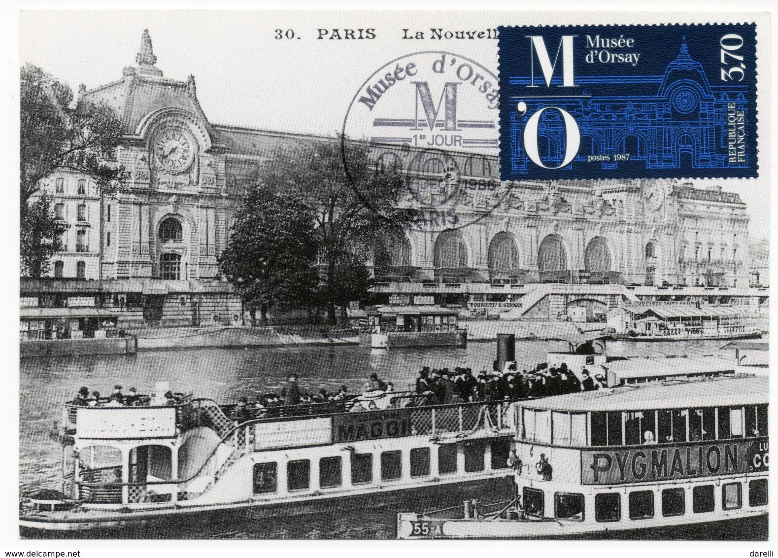 Carte Maximum France 1986 -  Musée D'Orsay -  YT 2451 - Paris - 1980-1989