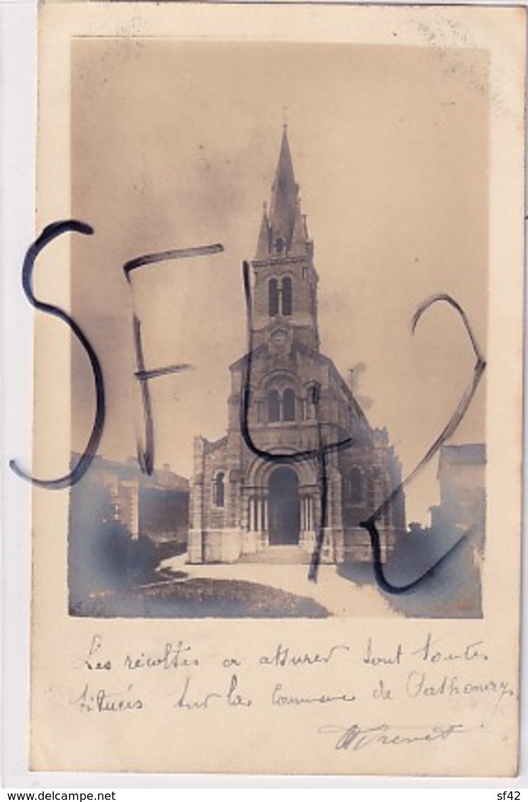 RILLIEUX LA PAPE     CARTE PHOTO   L EGLISE - Rillieux La Pape