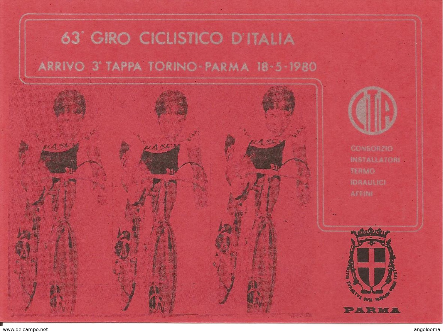 ITALIA - 1980 PARMA  63° Giro D'Italia Ciclismo 3^ Tappa Torino-Parma Su Cartolina Speciale - 3463 - Ciclismo